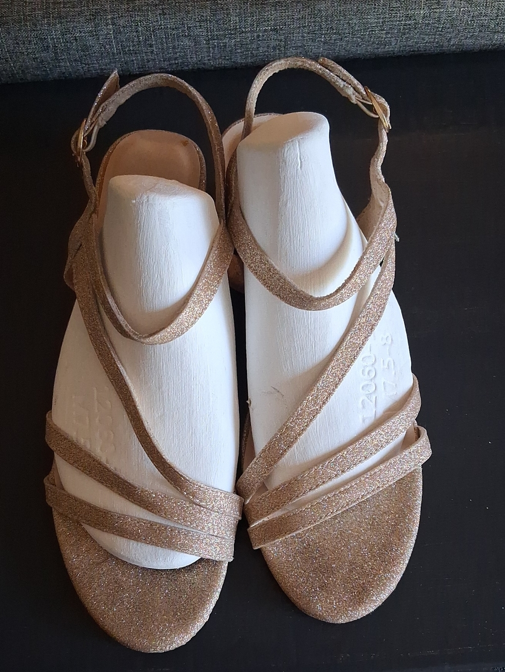 Dream Pairs Glitter Strappy Sandals — Gold - Picture 6 of 13
